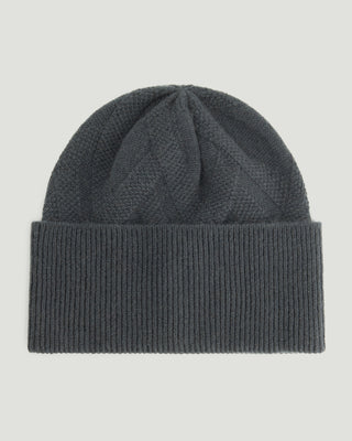Nonchi dusk grey cashmere hat, crafted from 100% soft premium cashmere, minimalist luxury knit for women.