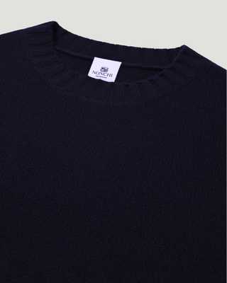 The Alva Sweater - Navy - Details - 100% Cashmere
