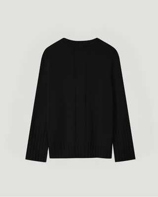 The Havn Sweater - Black - Back
