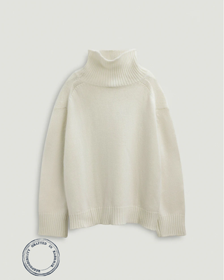 The High-Neck Oversized Berkshire Sweater - Nonchi Cashmere