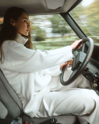 The High-Neck Oversized Berkshire Sweater - Nonchi Cashmere