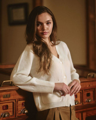 The Oliva Cardigan - Nonchi Cashmere